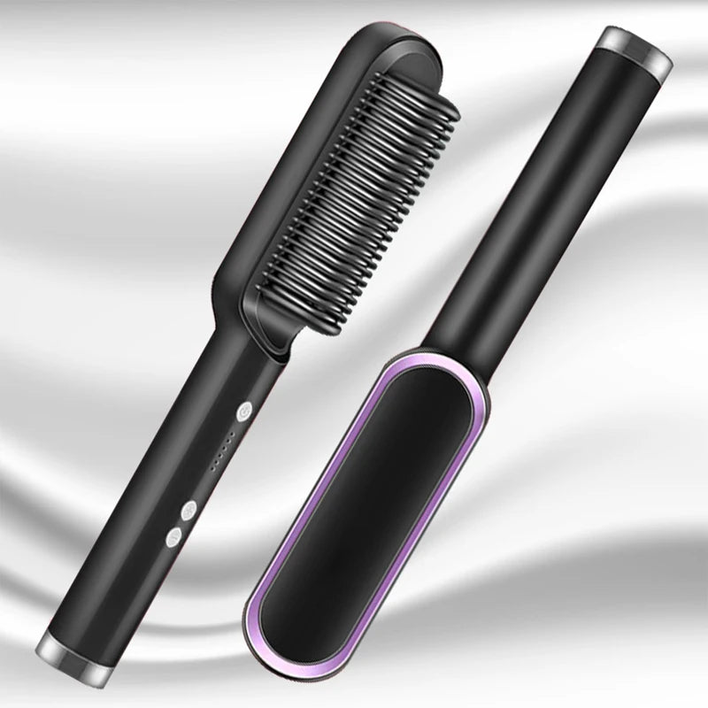 Electric Hair Straightener Brush Professional Fashion Fast Heating Ceramic Hair Straightener