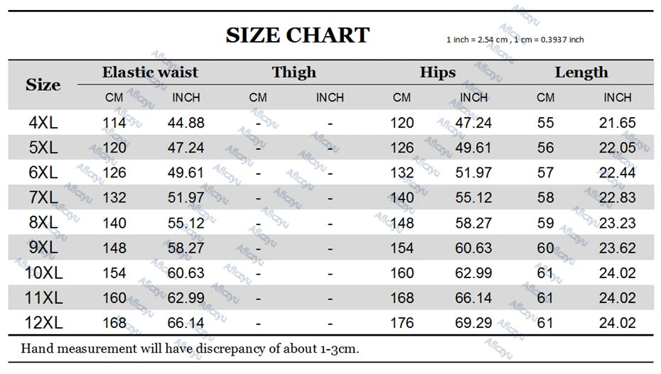 Summer Shorts Men Plus Size 12XL Shorts Fashion Casual Elastic Waist Short Pants Male Big Size 10XL 12XL Bottom