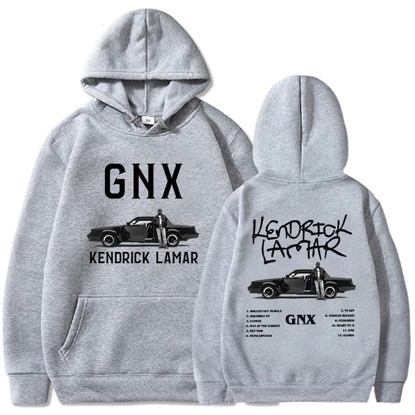 GNX Album 2024 Printing Hoodies Kendrick Lamar Rapper Rock Style Sweatshirts Unisex Streetwear Long Sleeve Hooded Pullovers Men