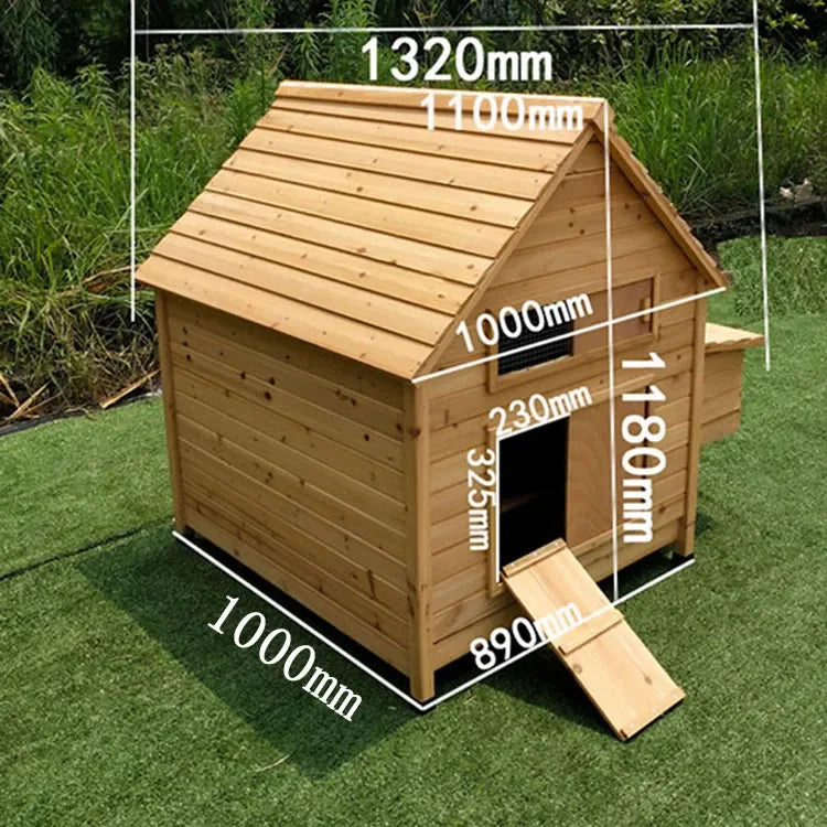 Large Separated Structure Running Cages Wooden Chicken Coop with Egg Case House