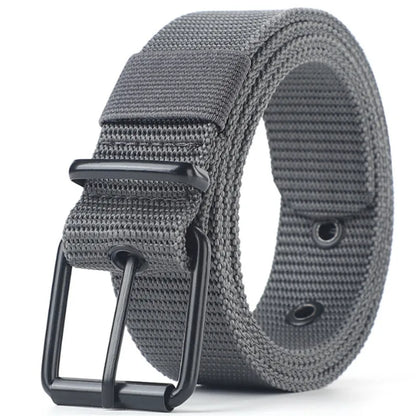 110/120/130cm Men's Belt Canvas Pin Buckle Leather Belt Women's Trendy Belt With Jeans Belt For Men Women Outdoor Sports Belt