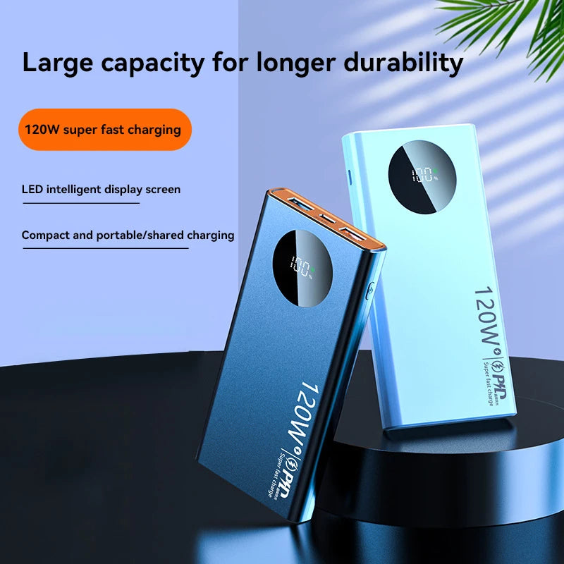 Xiaomi 120W 50000mAh High Capacity Power Bank Fast Charging Powerbank Portable Battery Charger For iPhone Samsung Huawei New Hot