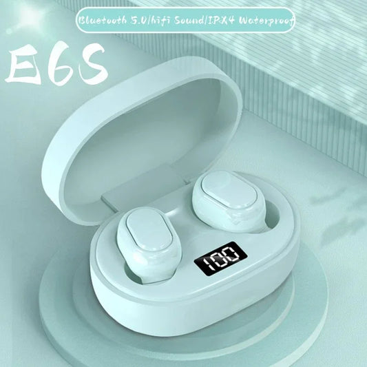 2025New E6S Wireless Bluetooth Earphones A6S TWS Headset Noise Cancelling Earphones With Microphone Headphones For iPhone Xiaomi