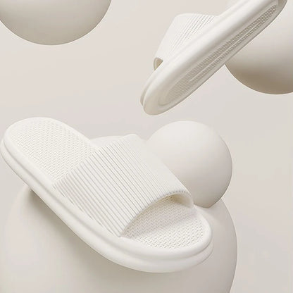 ZHIDA Thick Platform Cloud Slippers EVA Soft Sole Pillow Slides Summer Beach Flip Flops Women Non Slip Bathroom Home Slippers
