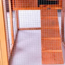 Cheap Metal Chicken House Wooden Chicken Coop For Laying Hens With Waterproof Colour Sand Roof