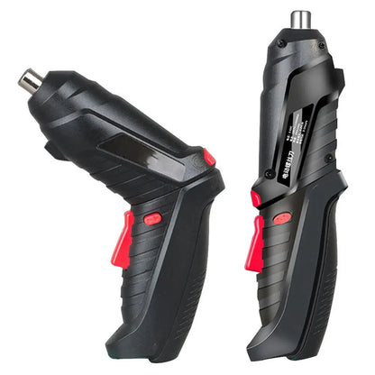 2/47pcs 3.6V Screwdriver Kit Rechargeable Lithium Battery Cordless Electric Screwdriver Drill Kit Folding Home Power Tools