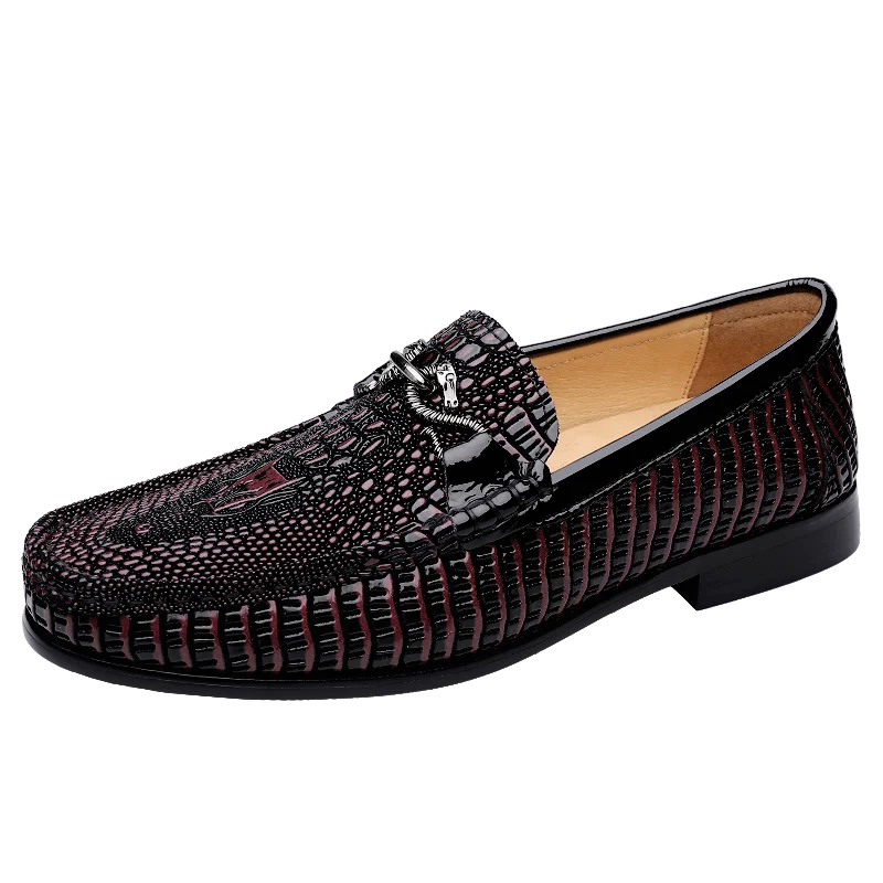 Trendy Brand Men's Genuine Leather Shoes Luxurious Banquet Dress Shoes Men's Low Top Loafers Casual Walking Shoes Big Size：36-47