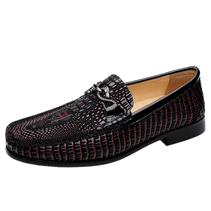 Trendy Brand Men's Genuine Leather Shoes Luxurious Banquet Dress Shoes Men's Low Top Loafers Casual Walking Shoes Big Size：36-47