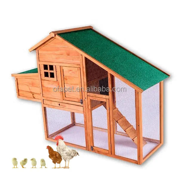 Cheap Metal Chicken House Wooden Chicken Coop For Laying Hens With Waterproof Colour Sand Roof