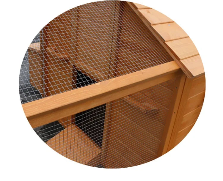 Large Separated Structure Running Cages Wooden Chicken Coop with Egg Case House