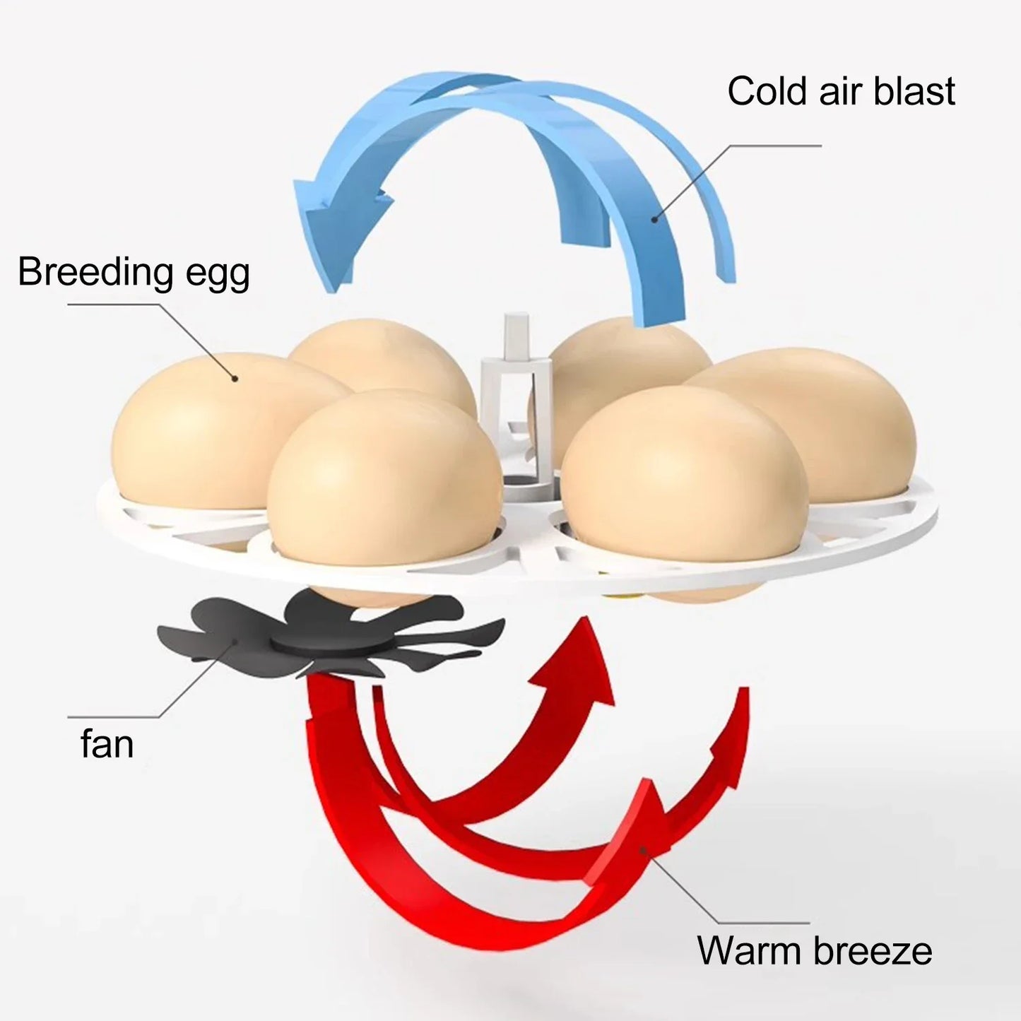 Farm Tools 6/18 Eggs Incubator Household Mini Egg Incubator With Automatic Temperature Control For Duck Chicken Goose Quail Eggs