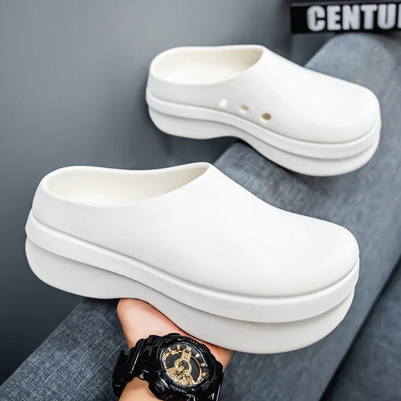 2025 Men Women Chef Shoes Non-slip Waterproof Oil-proof Shoes Comfortable Workers Slippers Outdoor Fishing Shoes  EVA