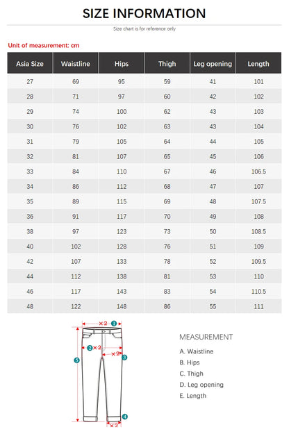 100% Cotton Men's Summer Thin Jeans Classic Straight Baggy Denim Pants Brand Comfortable Casual Trousers Plus Size 42 44 46 48