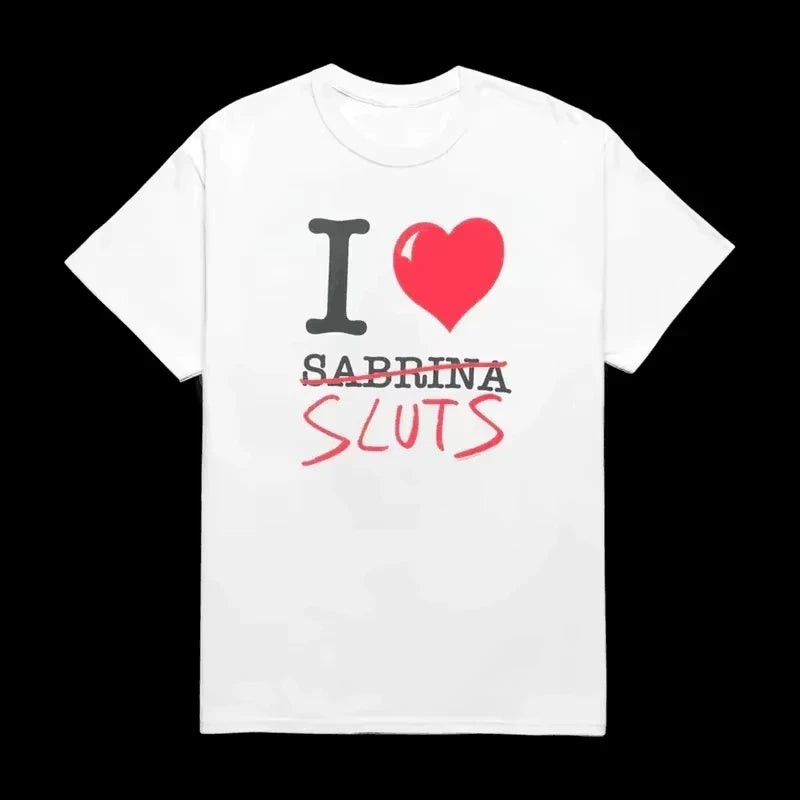 Sabrina Carpenter Album Short n' Sweet T-shirts Women Summer Female y2k Clothing 100%Cotton Harajuku Fashion Casual Streetwear