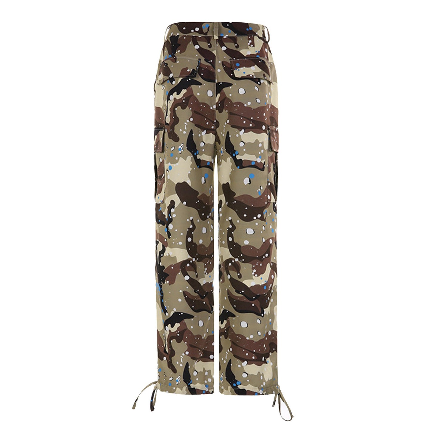 Camouflage Cargo Pants Women's Vintage Baggy Casual Military Pants Clothes Women Pocket Trousers Aesthetic 90s