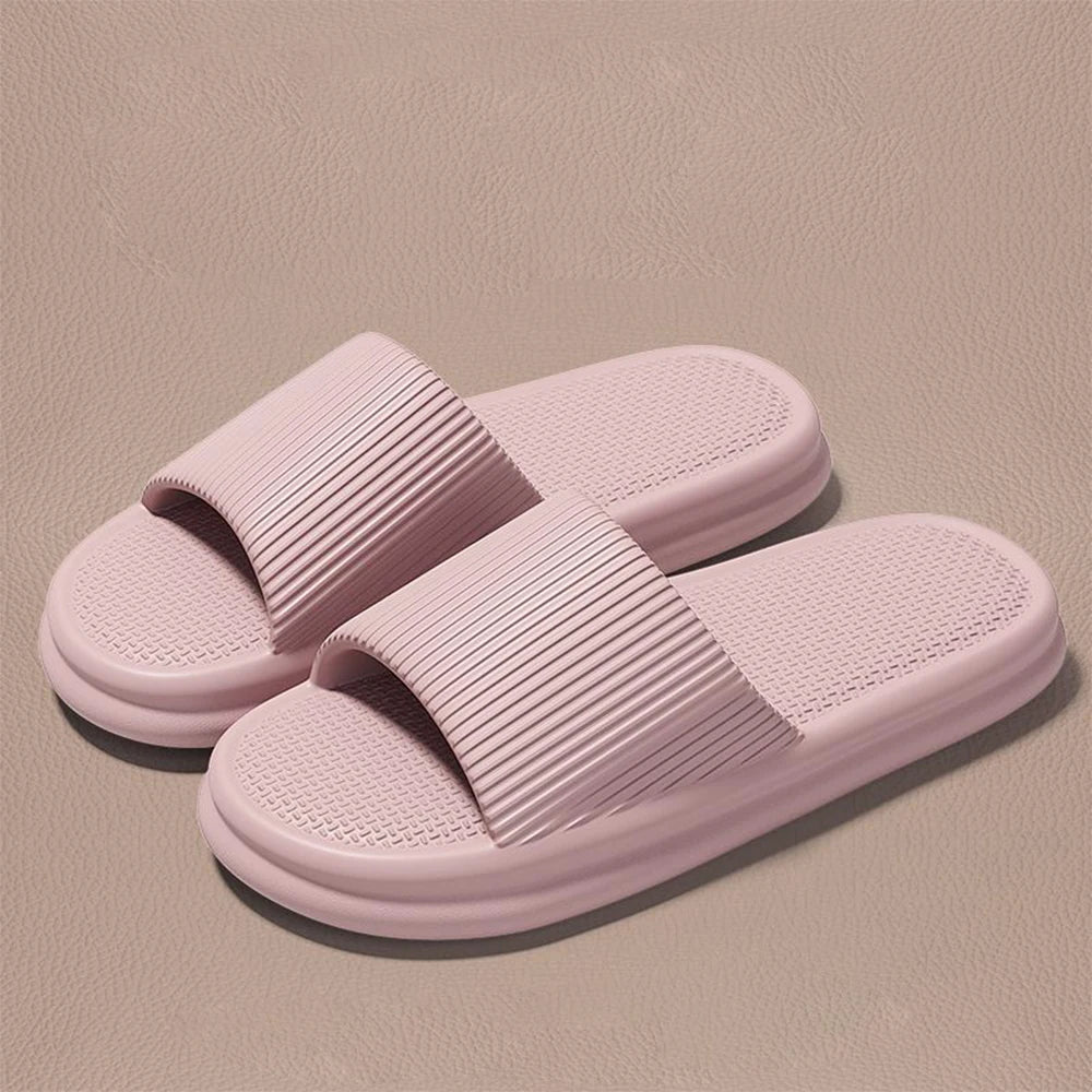 ZHIDA Thick Platform Cloud Slippers EVA Soft Sole Pillow Slides Summer Beach Flip Flops Women Non Slip Bathroom Home Slippers