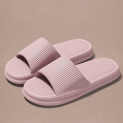 ZHIDA Thick Platform Cloud Slippers EVA Soft Sole Pillow Slides Summer Beach Flip Flops Women Non Slip Bathroom Home Slippers