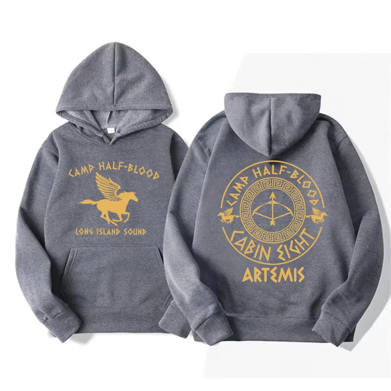 Percy Jackson Double Sided Graphic Hoodie Camp Half Blood, Heroes of Olympus Hoodies Men's Clothing Vintage Harajuku Sweatshirts