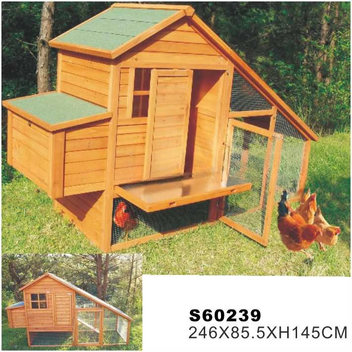 Pet Product Super Large Outdoor Chicken Cage Hutch Indoor Cheap Wooden Chicken Coop