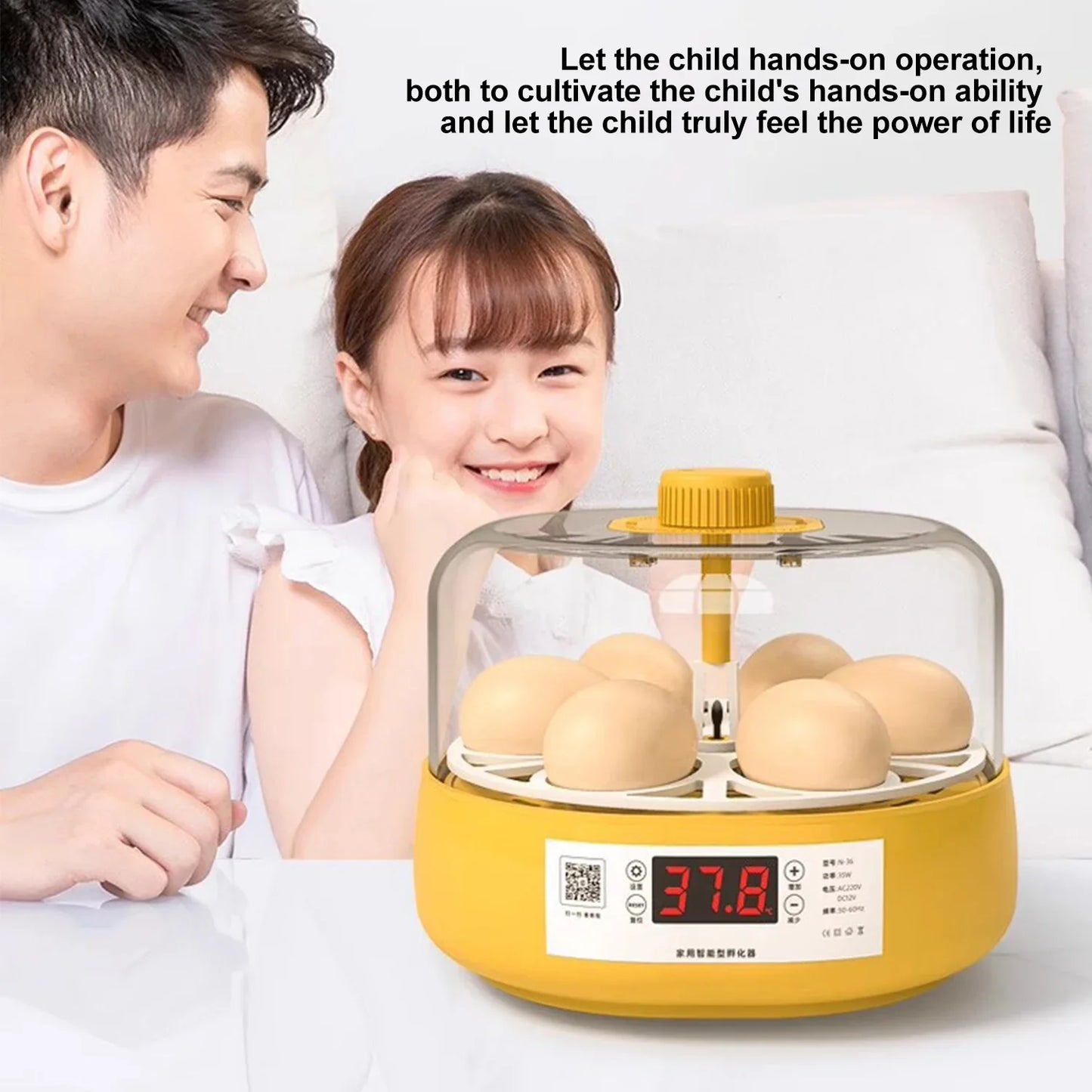 Farm Tools 6/18 Eggs Incubator Household Mini Egg Incubator With Automatic Temperature Control For Duck Chicken Goose Quail Eggs