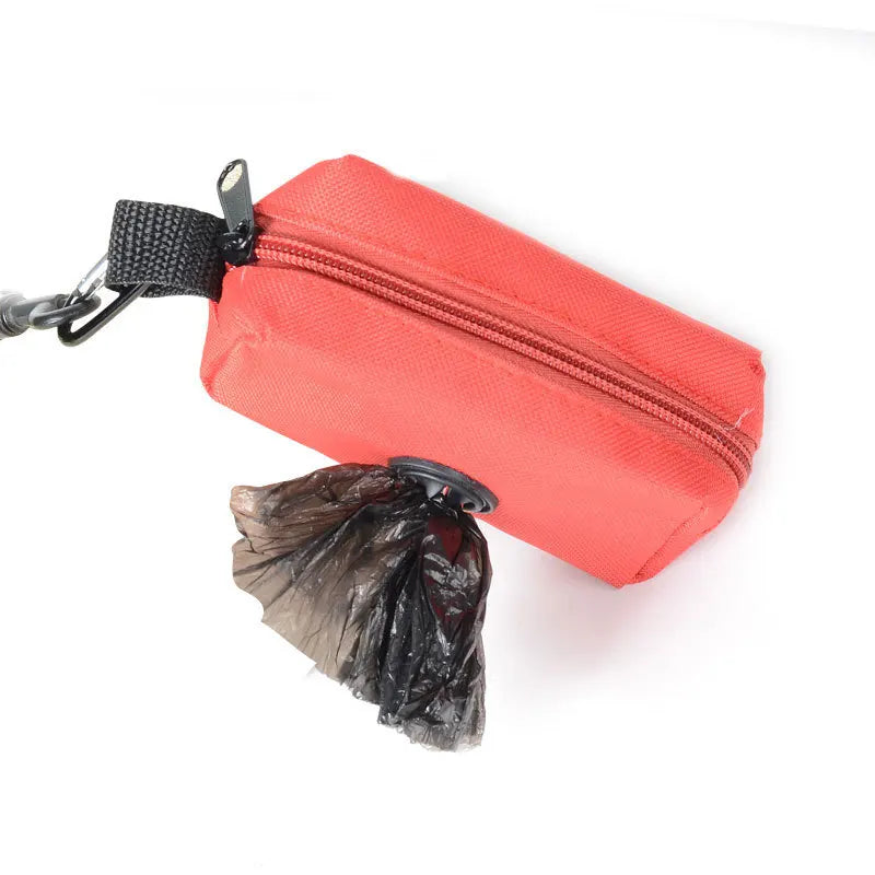 Pet Dog Poop Bag Holder Leash Attachment Adjustable Mini Travel Garbage Bag Dogs Waste Poop Bags Dispenser Pet Cleaning Tools