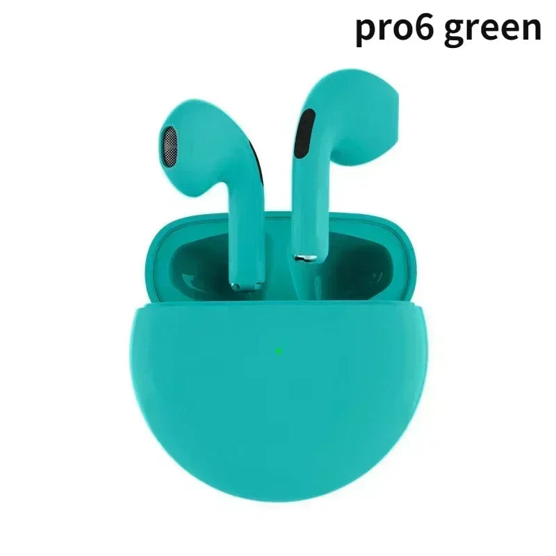 Original Pro 6 TWS Wireless Bluetooth Earphones Mini Pods Earbuds Earphone Headset For Xiaomi Android Apple IPhone Headphone