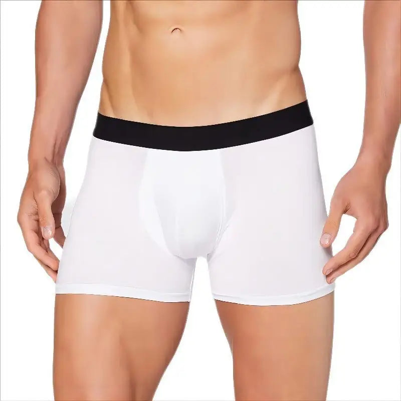 5pcs Sublimation DIY White Blank Polyester Boxer Briefs For Valentine and Father's Day Size S-2XL