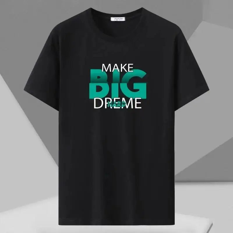 Men Oversized T-shirt Plus Size 4XL 5XL 6XL 7XL Printed Tees 110-175kg Autumn Summer Cotton T-shirt Round Neck Short Sleeve Tops