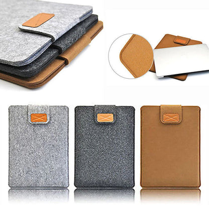 13Inch 15inch Felt Sleeve Slim Tablet Case Cover Bag for MacBooks Air Pro Solid Color Tablet Storage Bag