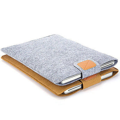 13Inch 15inch Felt Sleeve Slim Tablet Case Cover Bag for MacBooks Air Pro Solid Color Tablet Storage Bag