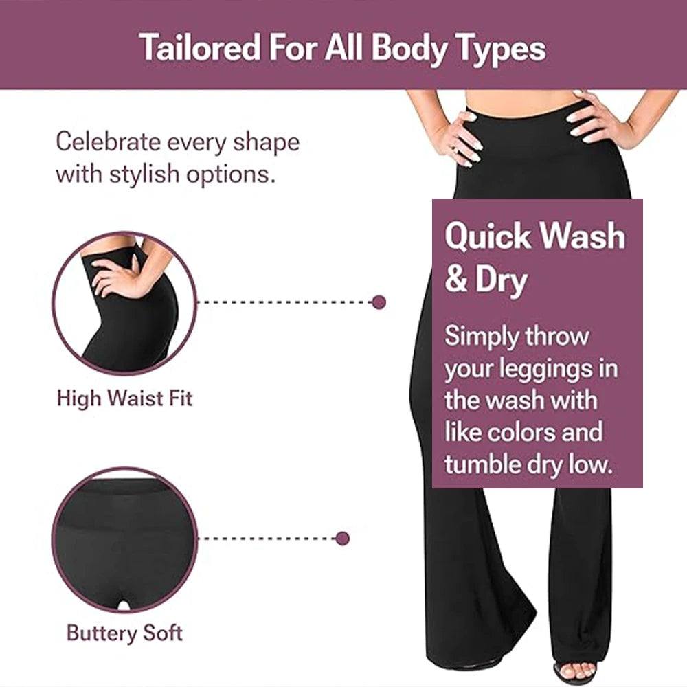 Yoga Pants for Women Buttery Soft High Waist Bootcut Pants Bootleg Stretch Tummy Control Workout Leggings