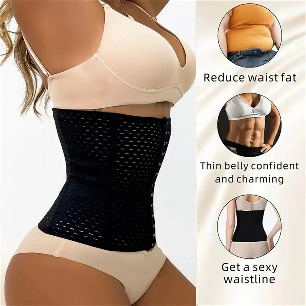 Women Body Shapewear Tummy Slimming Black Belly Band Shaping Shaper Corset Postpartum Flat Belly Postpartum Corset Shapewear