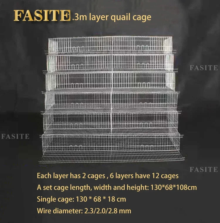 poultry farming galvanized wire mesh quail battery chicken coop cage