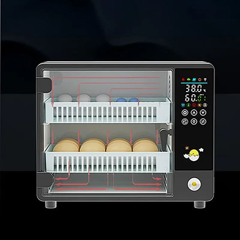 24 Egg Incubator Full Automatic Touch Temperature Control Farm Hatchery Machine Chicken Duck Quail Bird Brooder Eggs Incubator