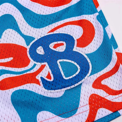 2024 BUCKETSQUAD Summer Mesh Basketball Shorts Men's Quick Drying Loose Sports Shorts Casual Trendy Running Beach Shorts