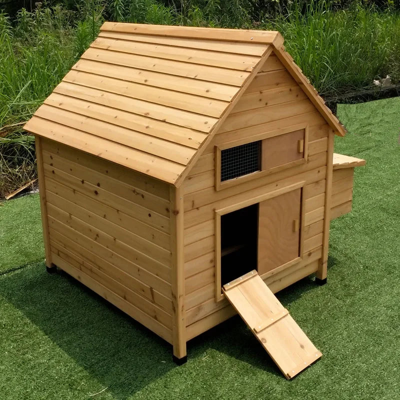 Large Separated Structure Running Cages Wooden Chicken Coop with Egg Case House