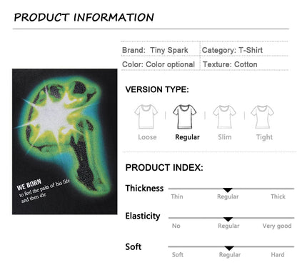 2024 Men Washed Black T-Shirt Hip Hop Streetwear Oversized Graphic T Shirt Cotton Harajuku Vintage Tshirt Unisex Tops Tees Y2K