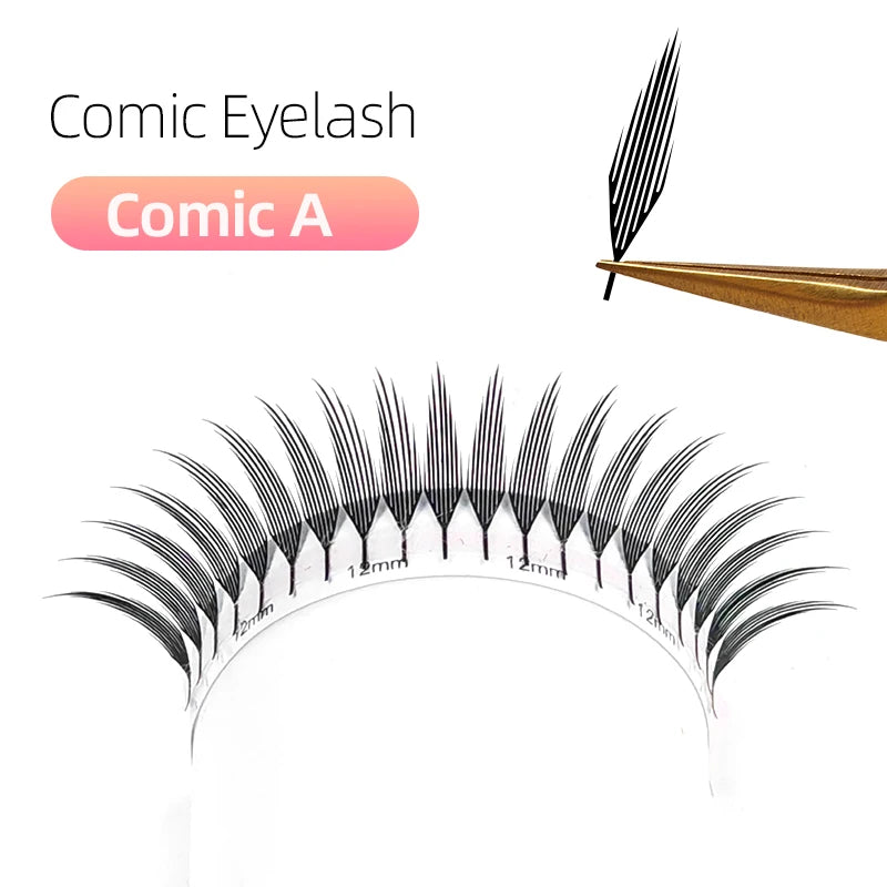 Yelix Spire Eyelashes Extension Feather Shape Individual Lashes Brazilian Volume Soft Lashes Customized Eyelashes Private Label