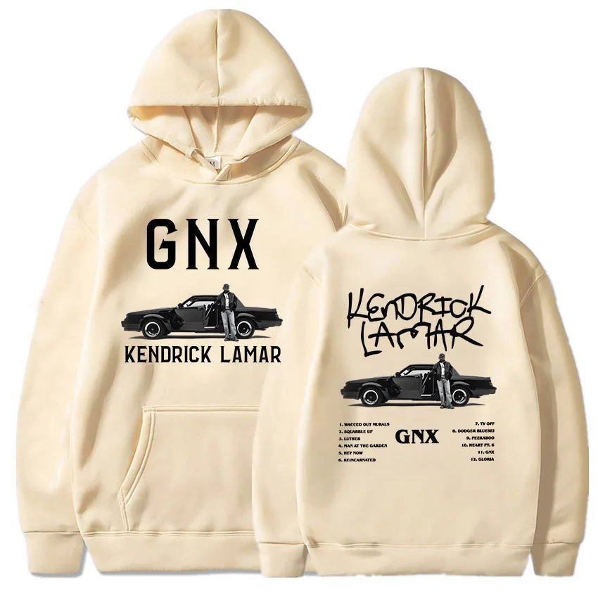 GNX Album 2024 Printing Hoodies Kendrick Lamar Rapper Rock Style Sweatshirts Unisex Streetwear Long Sleeve Hooded Pullovers Men