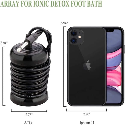 1/4/6PCS Stainless Steel Foot Detox Ion Array Hydrotherapy Machines Ion Clean Massage Foot Water Cell Foot Bath Purification