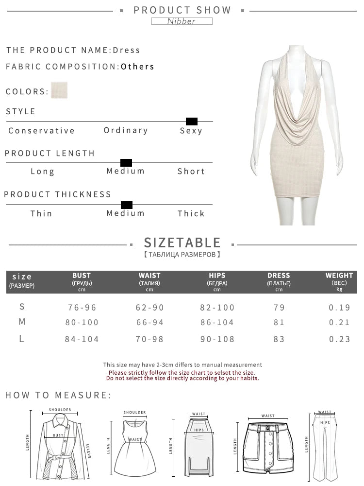 Nibber Diamond Pasted Solid Color Mini Dress Women Fashion Deep V-neck Strapless Dresses Female Trend Streetwear Clothing