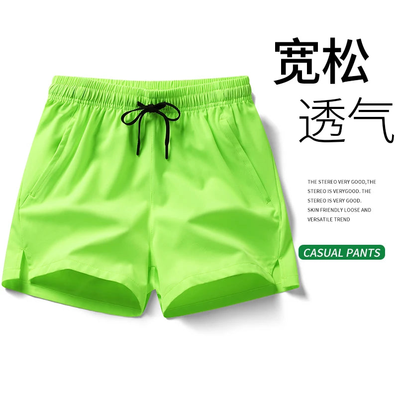 NASA GISS summer hot selling sports shorts, running pants, three piece pants, men's and women's zippered pockets, couple's short