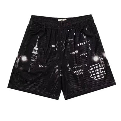 2024 EE Basic Short NEW YORK CITY SKYLINE men's casual shorts fitness sports pants summer gym workout mesh shorts men shorts