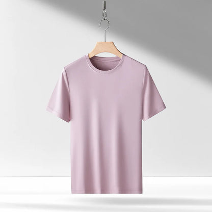 100% Pima Cotton T Shirt Men 14 Color Short Sleeved Tshirt White Round Neck Brand High Quality  Mens Tee Shirts Black Summer new