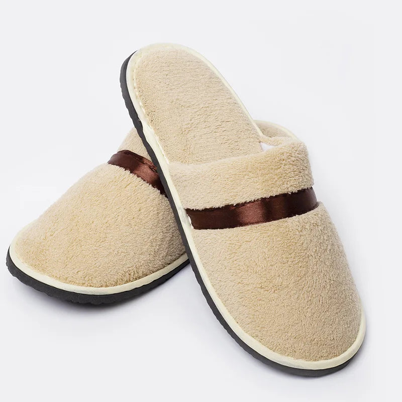 2023 Women's Men's Thick Soft Bottom Home Slippers Warm Platform Slippers Household Plush Anti-slip Slippers Indoor Winter Shoes