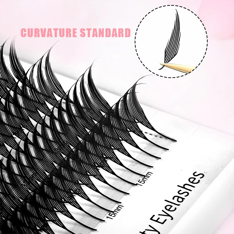 Yelix Spire Eyelashes Extension Feather Shape Individual Lashes Brazilian Volume Soft Lashes Customized Eyelashes Private Label