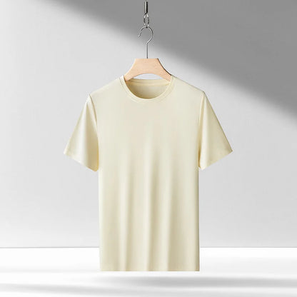 100% Pima Cotton T Shirt Men 14 Color Short Sleeved Tshirt White Round Neck Brand High Quality  Mens Tee Shirts Black Summer new