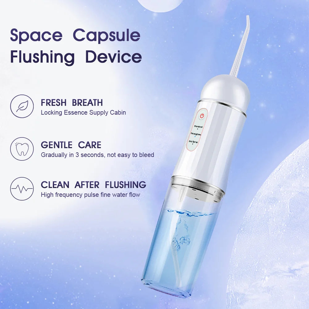 Xiaomi Youpin New Water Flosser Teeth Cleaner with 4 Nozzles Portable Dental Water Jet 3 Mode Irrigator Dental Teeth Cleaner