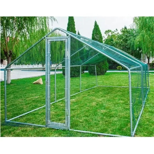 Egg Laying Large Stainless Steel Chicken Coop 8-10 Chickens Poultry Quail Rabbit Duck Cage