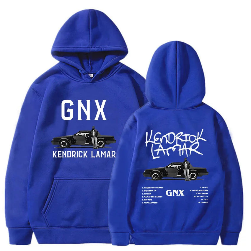 GNX Album 2024 Printing Hoodies Kendrick Lamar Rapper Rock Style Sweatshirts Unisex Streetwear Long Sleeve Hooded Pullovers Men